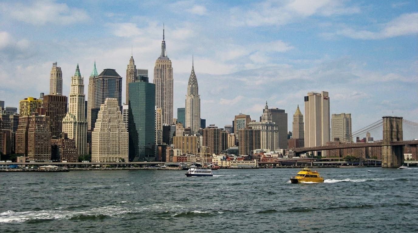 New York City skyline and streets